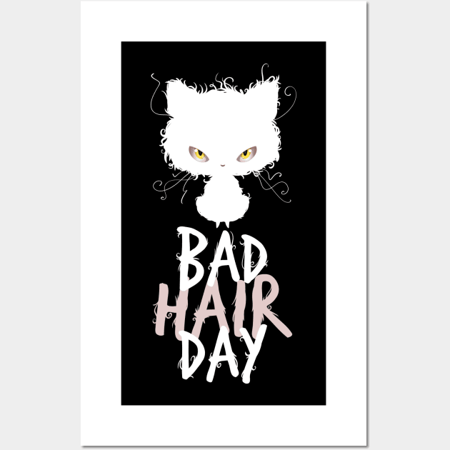 Bad Hair Day Cat Wall Art by supermara